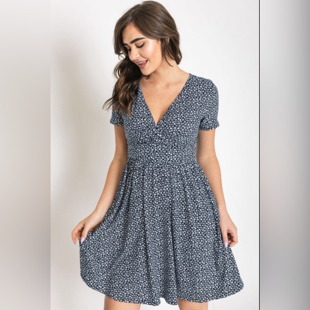 Sundown Whispers Mini Floral Summer Dress